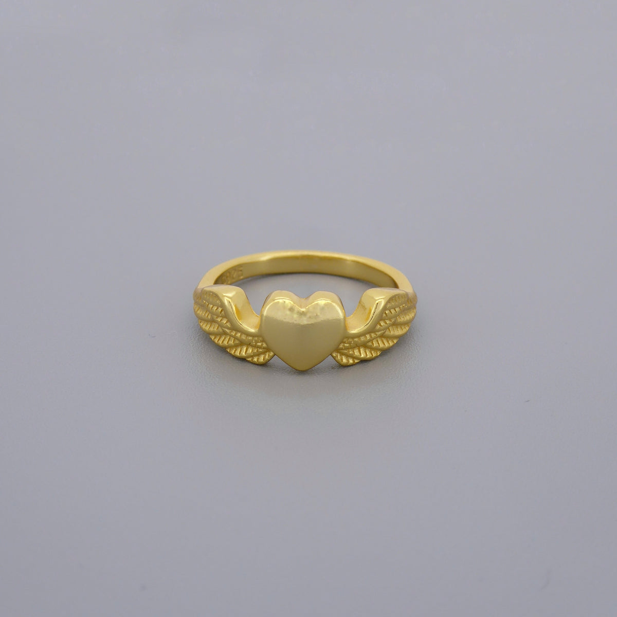 Heart Wing Signet Rings