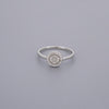 Disc Cz Band Ring