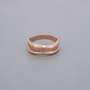 Twist Two Irregular Circles Ring