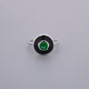 Emerald & Onyx Look Enamel Rings