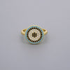 Turquoise Turkish Greek Evil Eye Rings