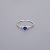 Sapphire Look Cz Stone Rings