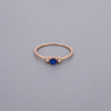 Sapphire Look Cz Stone Rings