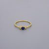 Sapphire Look Cz Stone Rings