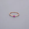 Ruby Look Cz Stone Rings