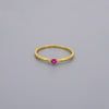 Ruby Look Cz Stone Rings