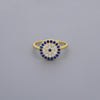 Large Evil Eye Cz Rings