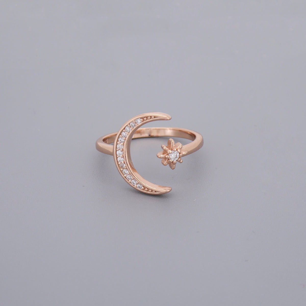 Moon Star Adjustable Rings