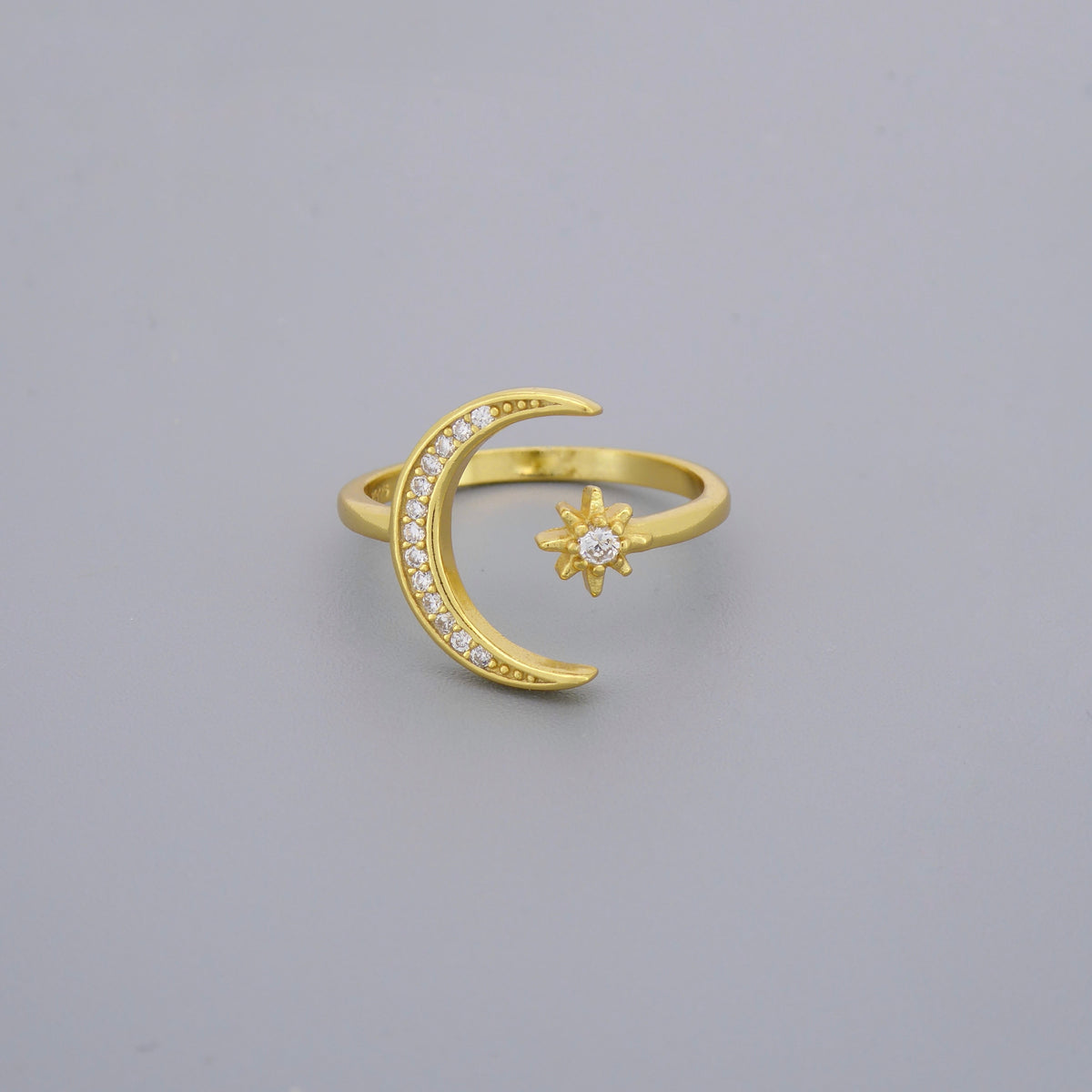 Moon Star Adjustable Rings