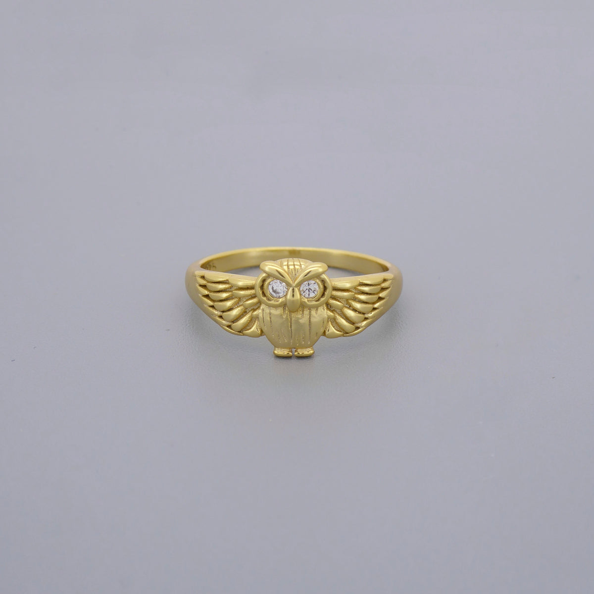Owl Cz Ring