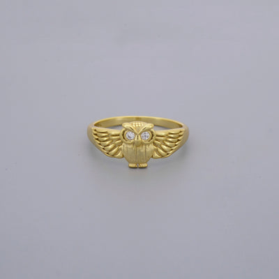 Owl Cz Ring