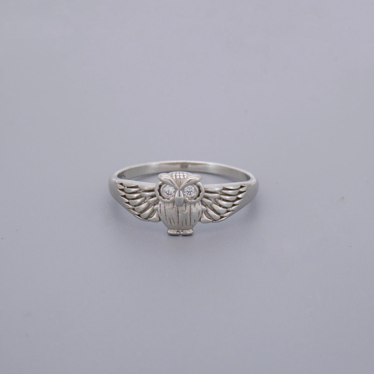 Owl Cz Ring