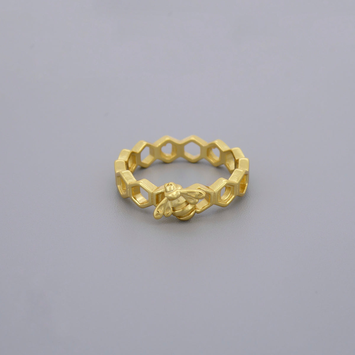 Bee Honeycomb Eternity Ring