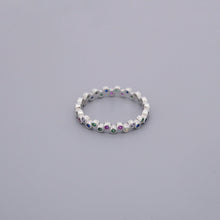 Rainbow All Round Eternity Rings