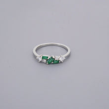 Emerald Look Cluster Rings