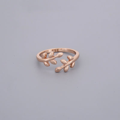 Adjustable Plain Leaf Rings