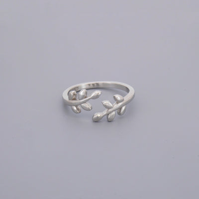 Adjustable Plain Leaf Rings