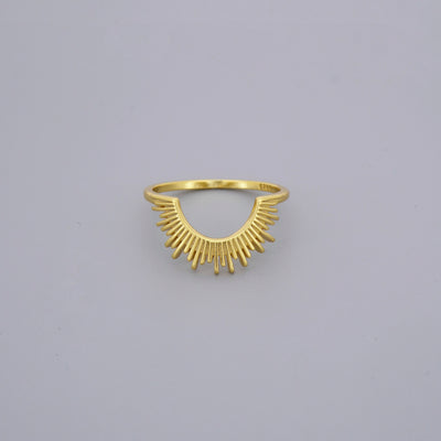 Half Sun Signet Rings