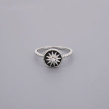 Enamel Star Signet Rings