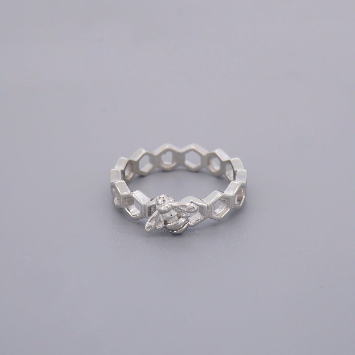 Bee Honeycomb Eternity Ring