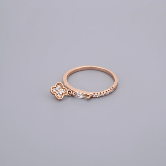 Small Clover Charm Rings