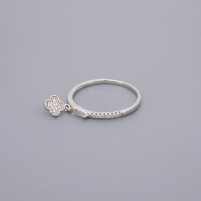 Small Clover Charm Rings