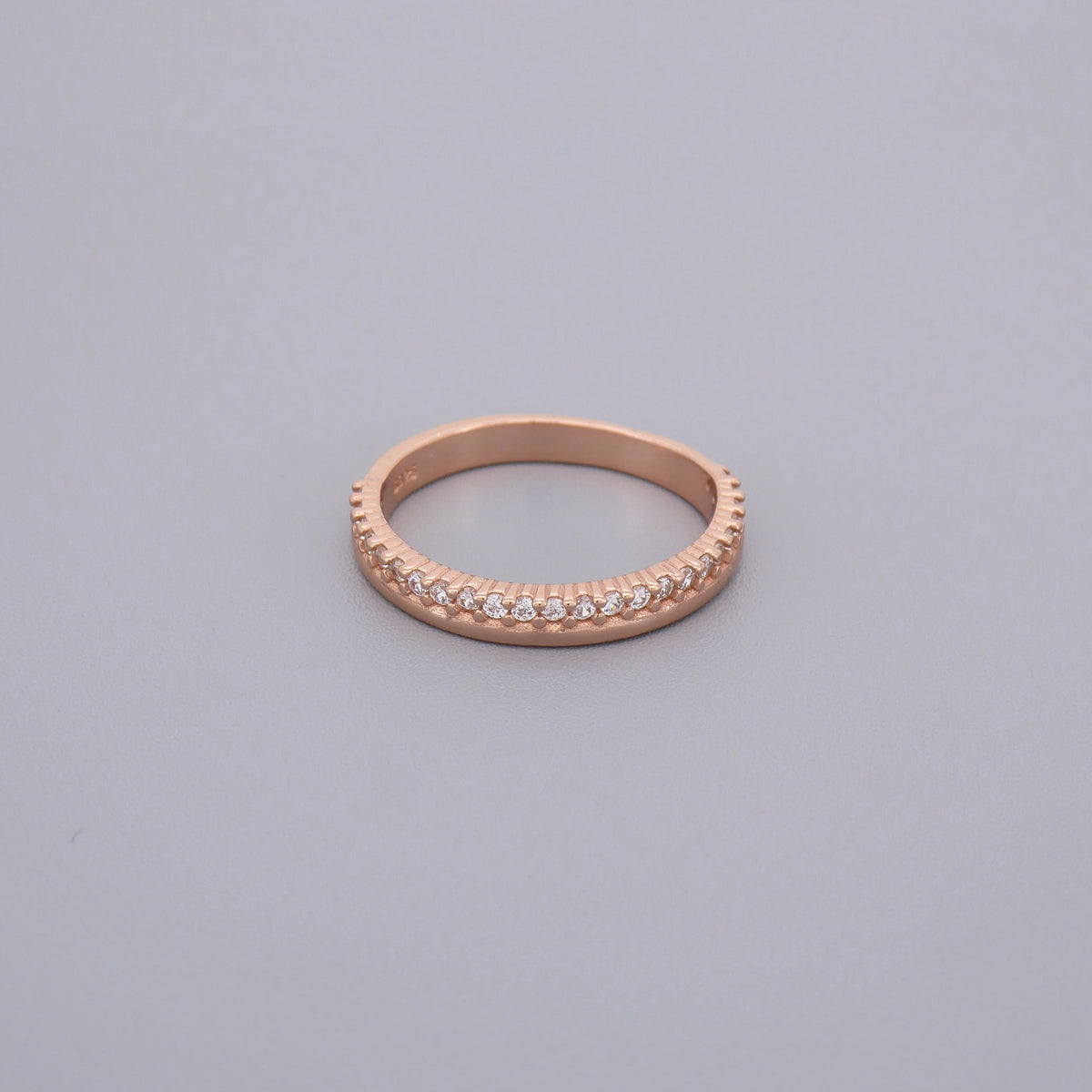 Plain & Cz Double Band Rings
