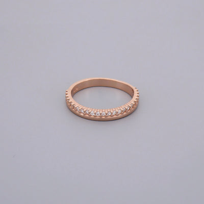 Plain & Cz Double Band Rings