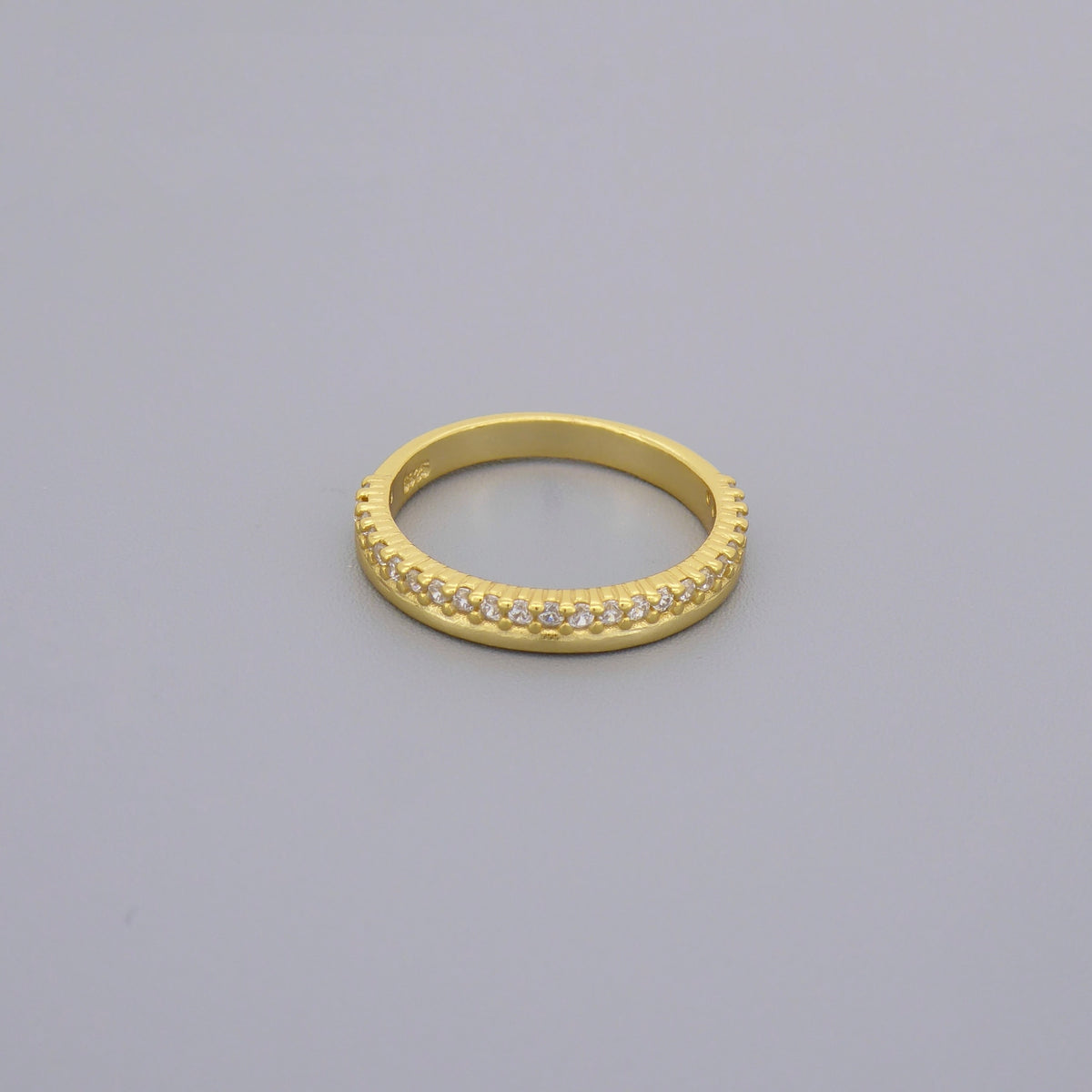 Plain & Cz Double Band Rings