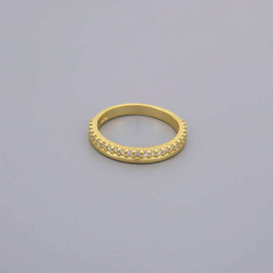Plain & Cz Double Band Rings