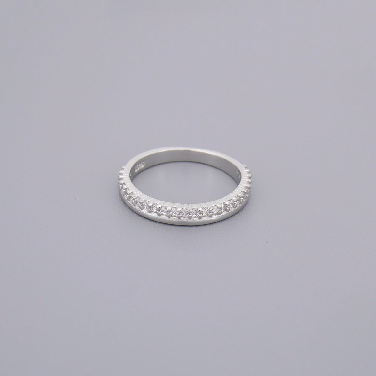 Plain & Cz Double Band Rings