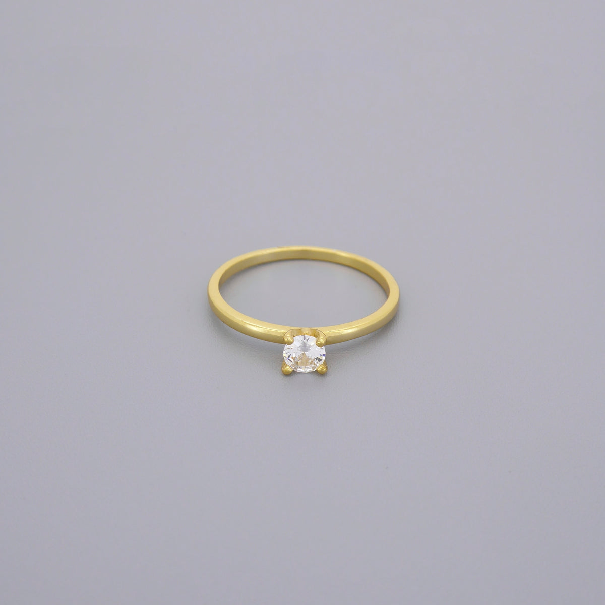 Single Stone Solitaire Rings, .33ct Cz