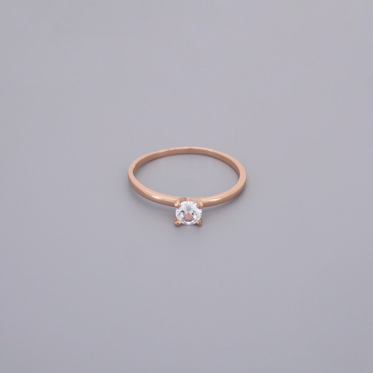 Single Stone Solitaire Rings, .33ct Cz