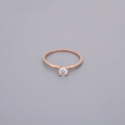 Single Stone Solitaire Rings, .33ct Cz