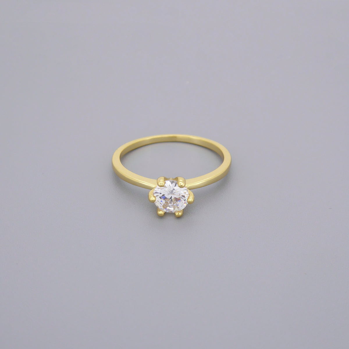 Single Stone Solitaire Rings, 1.0ct Cz