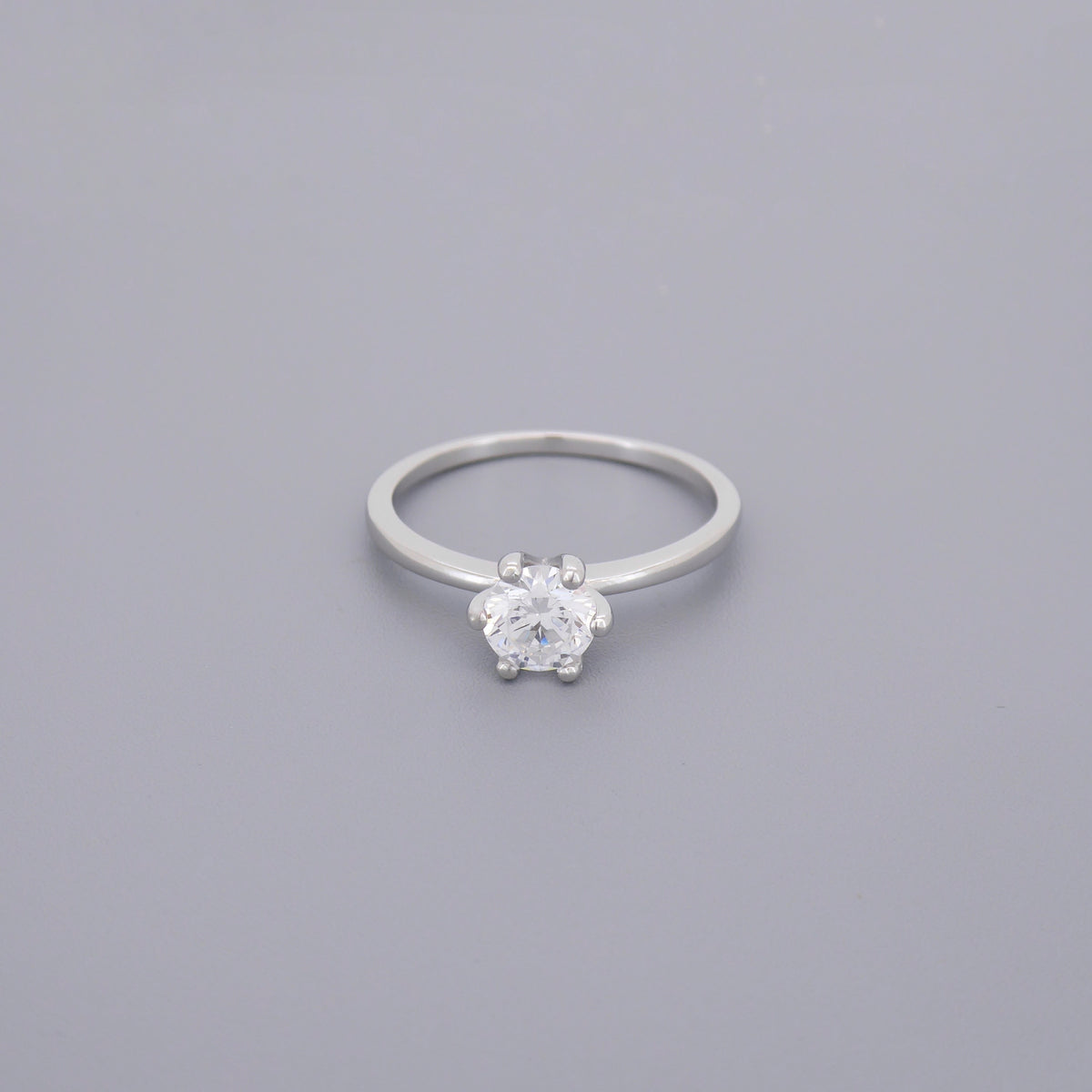 Single Stone Solitaire Rings, 1.0ct Cz