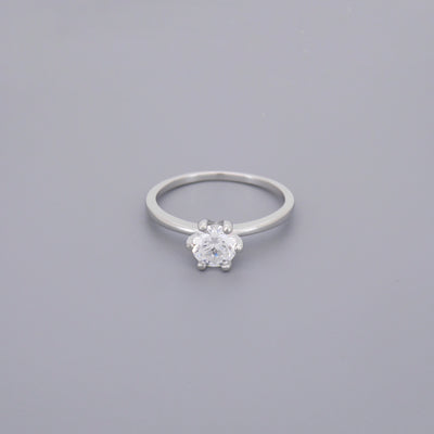 Single Stone Solitaire Rings, 1.0ct Cz