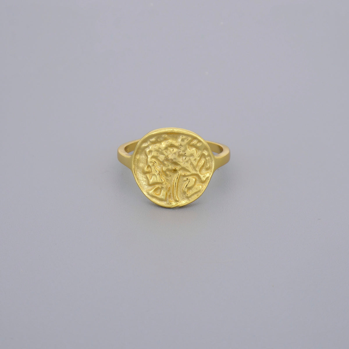 Plain Medusa Coin Rings