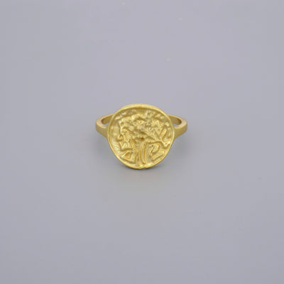 Plain Medusa Coin Rings