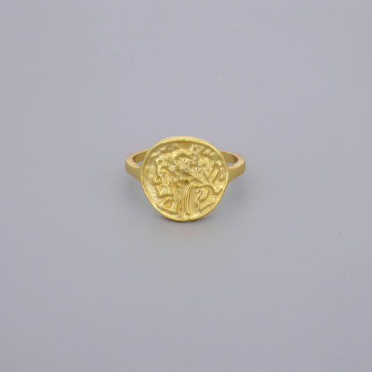 Plain Medusa Coin Rings