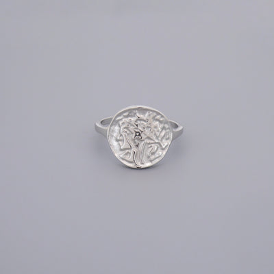 Plain Medusa Coin Rings