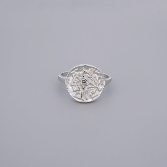 Plain Medusa Coin Rings