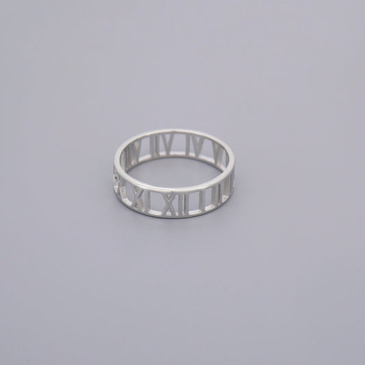 Eternity Roman Clock Ring