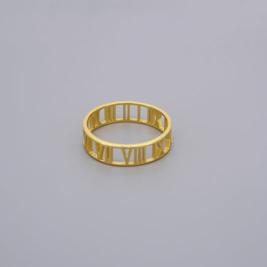 Eternity Roman Clock Ring