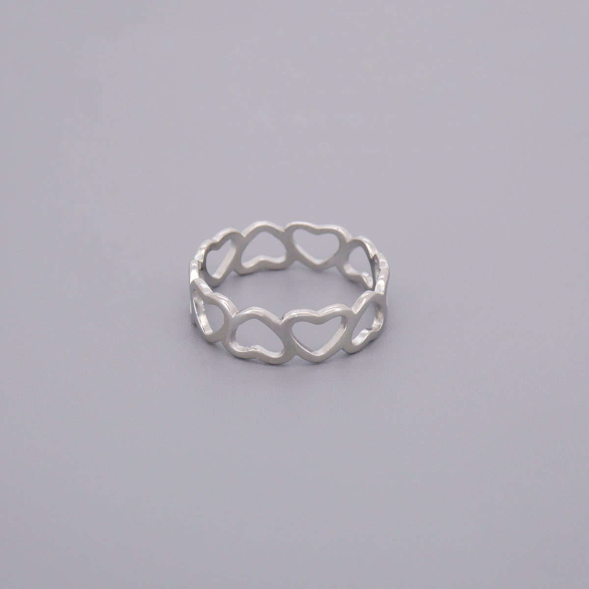 Open Hearts Eternity Ring