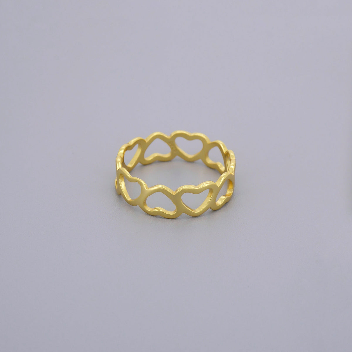 Open Hearts Eternity Ring