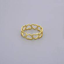 Open Hearts Eternity Ring