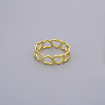 Open Hearts Eternity Ring