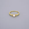 Cluster Single Pearl Rings