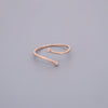 Adjustable Dainty Double Stone Rings